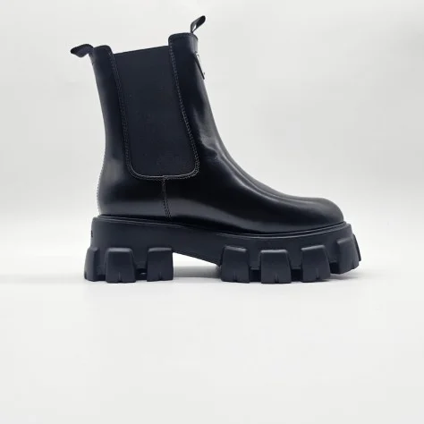 Prada Brushed Leather Chelsea Boots Prada Brushed Leather Chelsea Boots