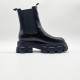 Prada Brushed Leather Chelsea Boots