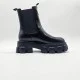 Prada Brushed Leather Chelsea Boots